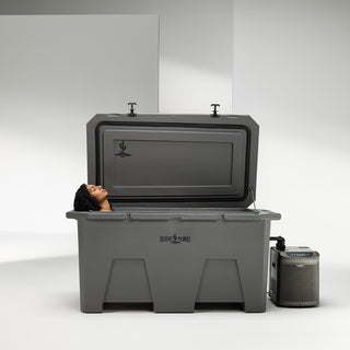 The Desert Plunge Exclusive Cold Plunge Tub - 1/4 horsepower - Stealth Gray