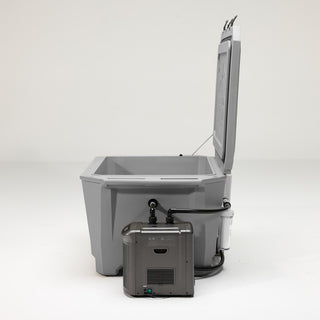 The Wide Grizzly 450 Cold Plunge Tub - 1/4 Horsepower - Gray