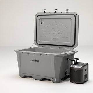 The Wide Grizzly 450 Cold Plunge Tub - 1/4 Horsepower - Gray