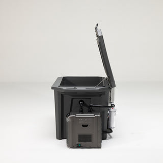 The Desert Plunge Exclusive Cold Plunge Tub - 1/4 horsepower - Stealth Gray
