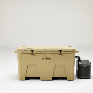 The Desert Plunge Exclusive Cold Plunge Tub - 1/4 horsepower -  Tan
