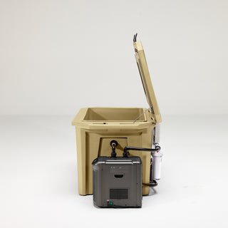 The Desert Plunge Exclusive Cold Plunge Tub - 1/4 horsepower -  Tan