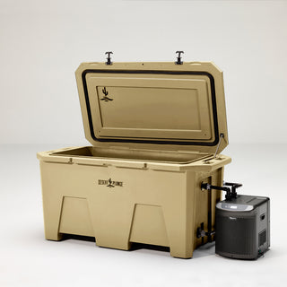 The Desert Plunge Exclusive Cold Plunge Tub - 1/4 horsepower -  Tan